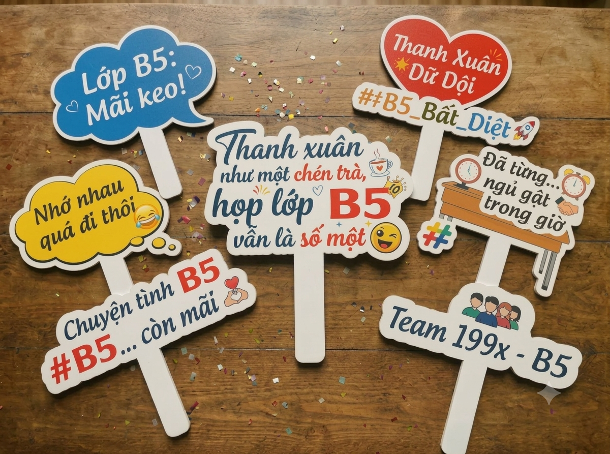 Combo 7 Hashtag Cầm Tay HASHTAG X